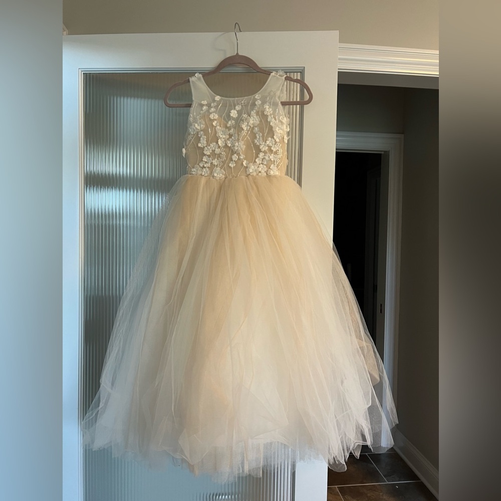 Flower girl dress 7/8- from Etsy-worn once